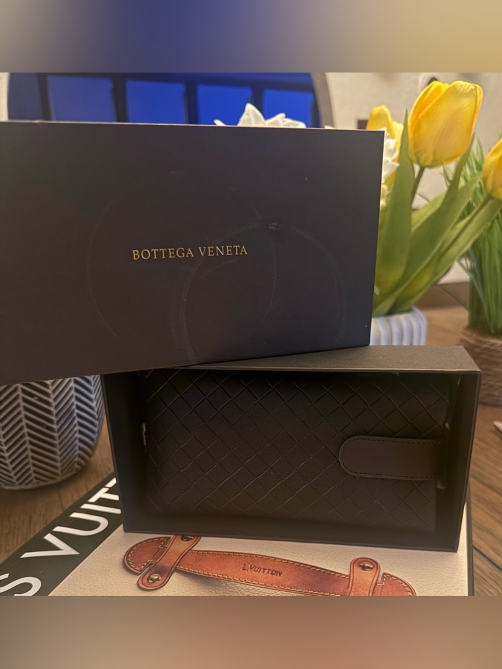 Bottega Veneta Gold Frame Sunglasses with Brown Lenses - Picture 6 of 6